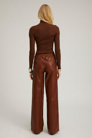 Acorn Leather Baggy Athletic Pants