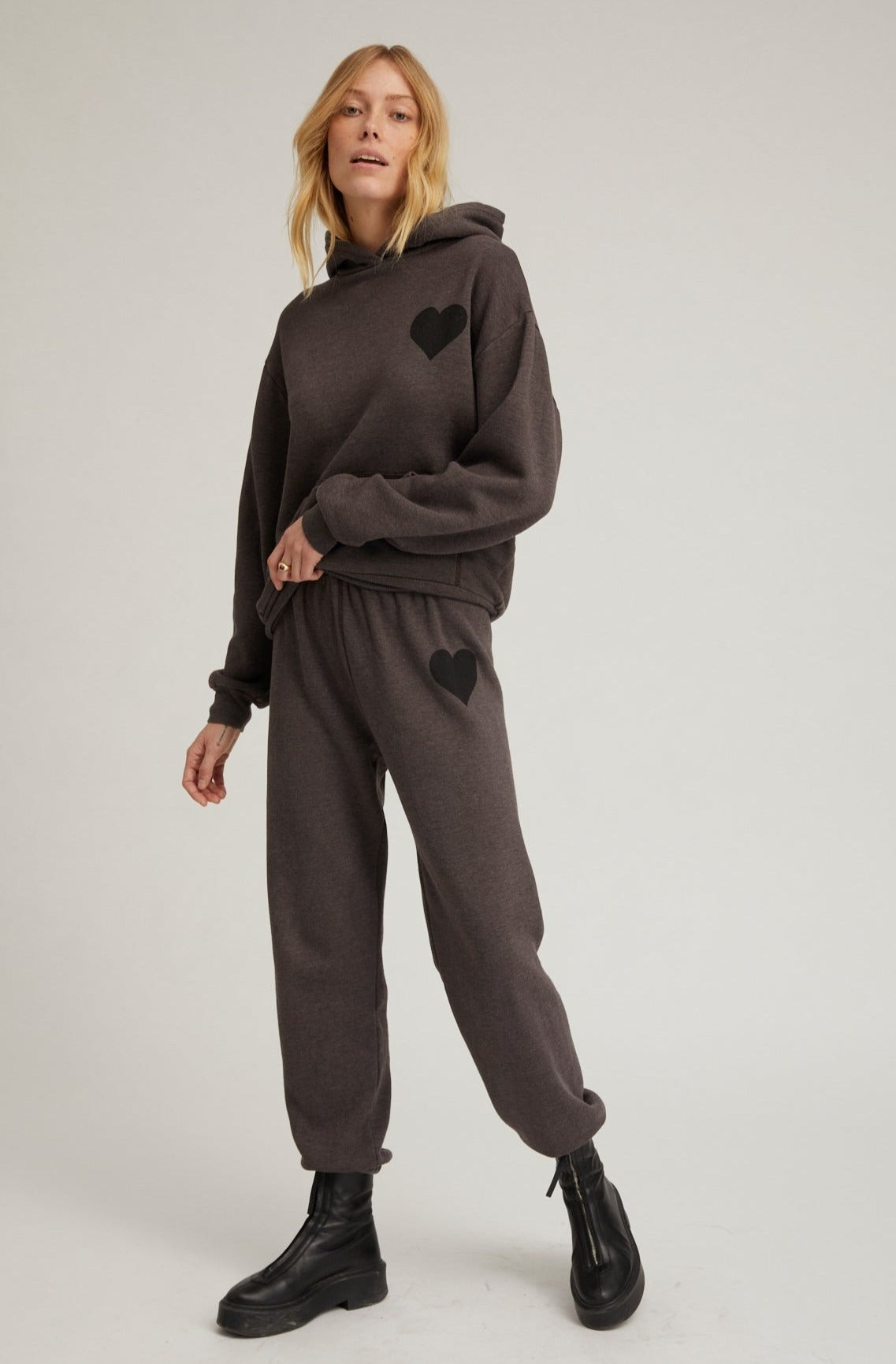 Charcoal Heart Hoodie