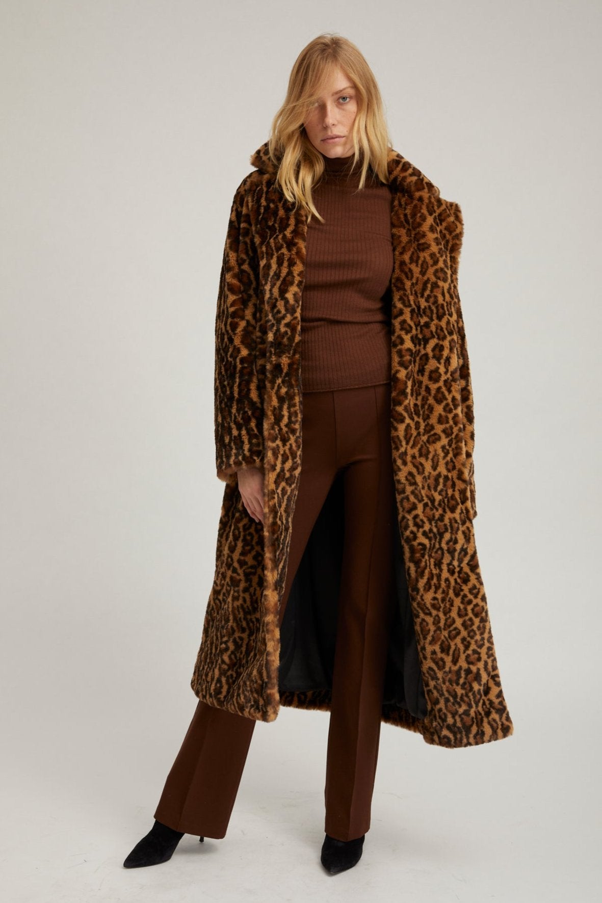 Chocolate Casanova Micro Flare Pintuck Pants