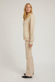 Oat Corduroy Micro Flare Pants