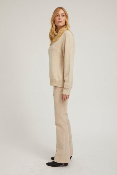 Oat Corduroy Micro Flare Pants