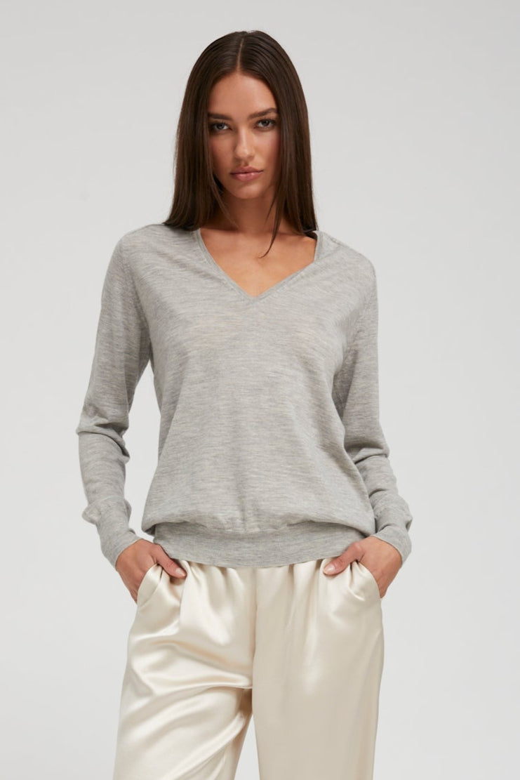 Oxford Cashmere V-Neck Sweater