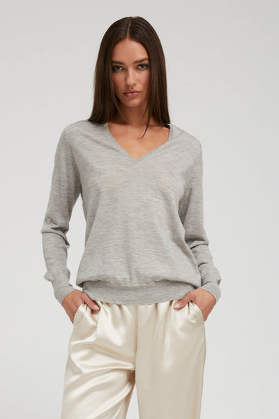 Oxford Cashmere V-Neck Sweater