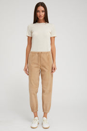Chalk Ultra Fine Cashmere Tee