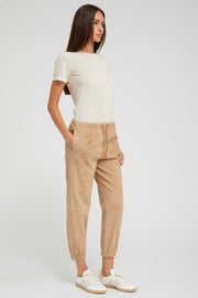Chalk Ultra Fine Cashmere Tee