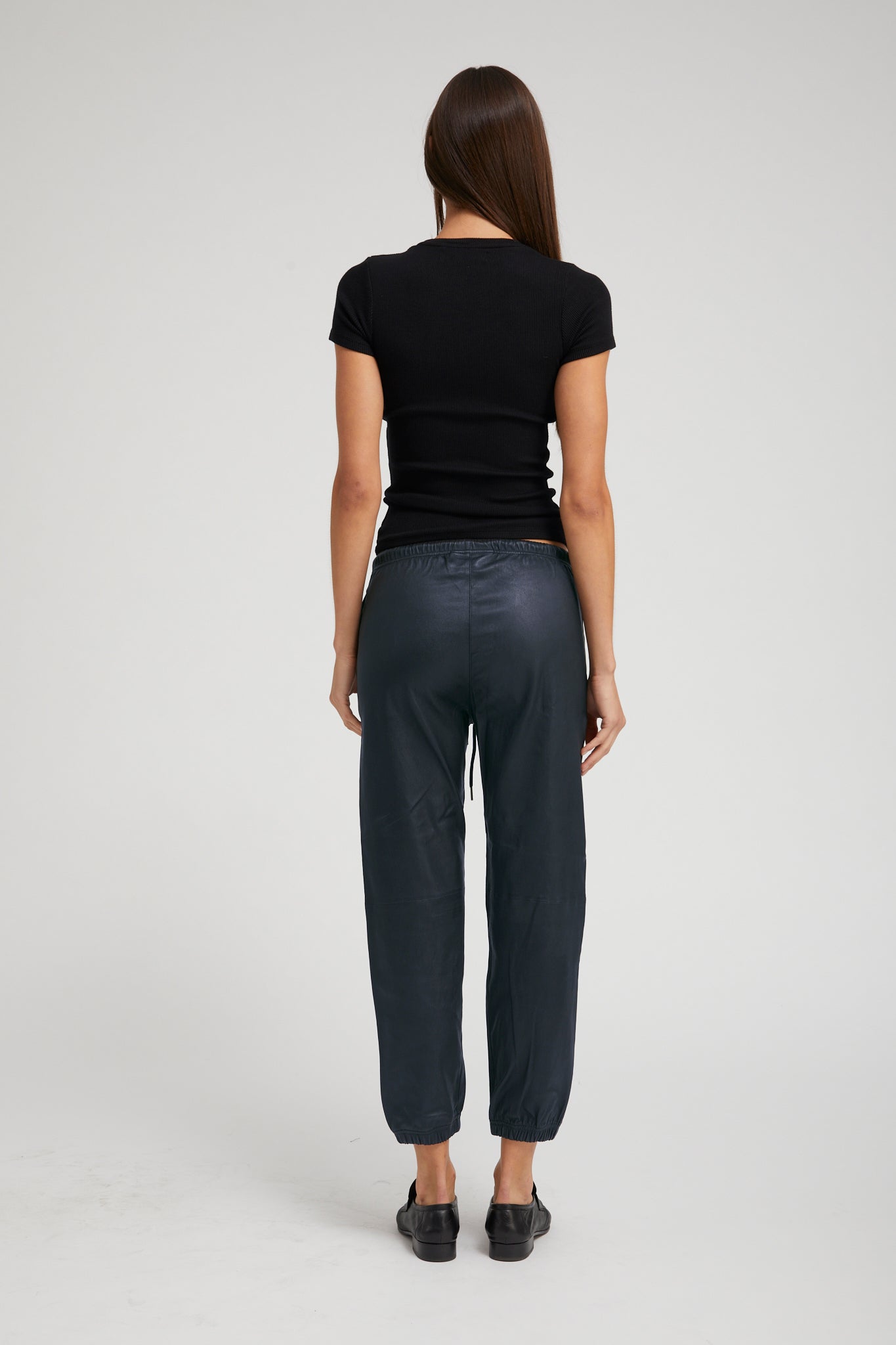 Midnight Leather Sweatpants