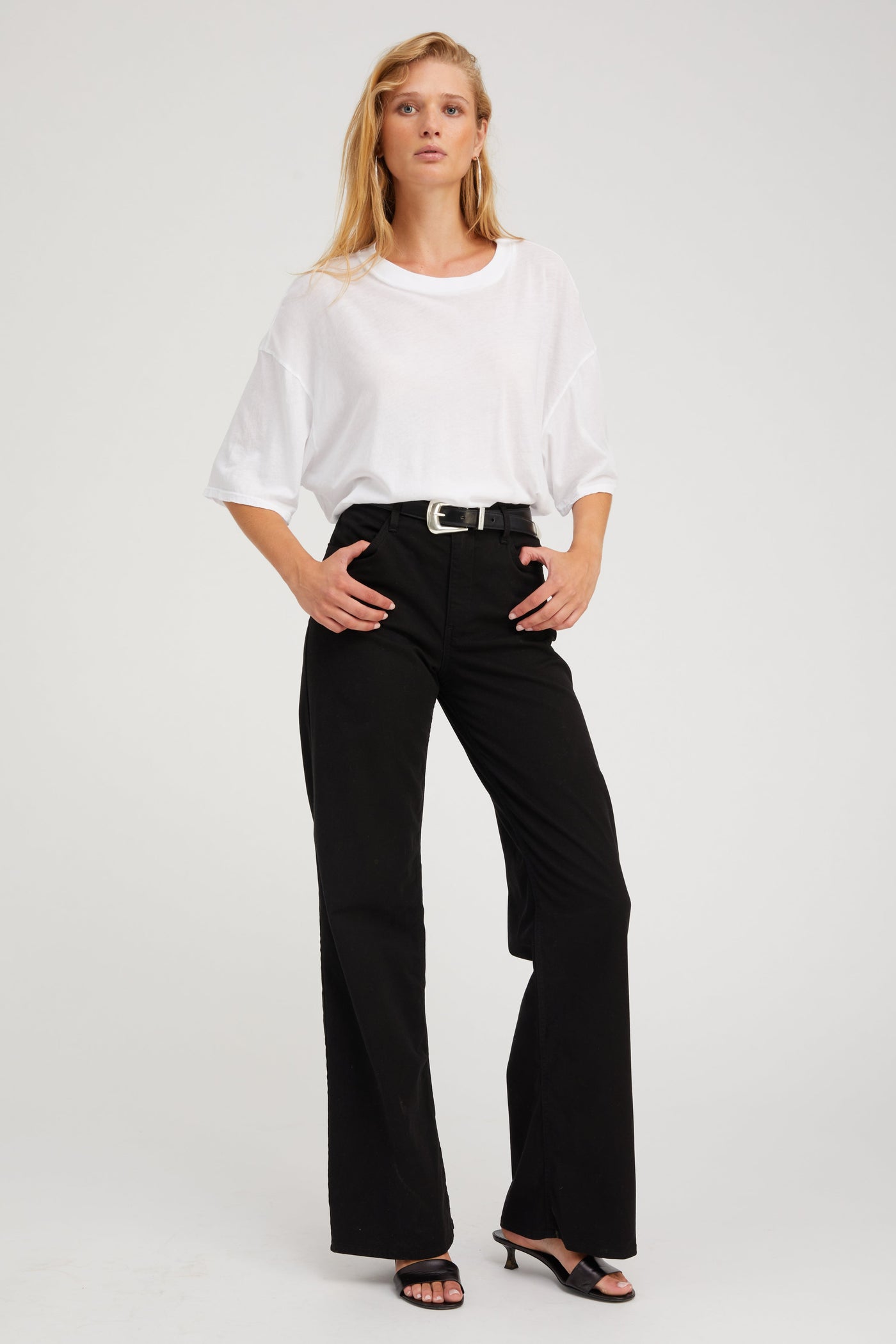 White Boxy Tee