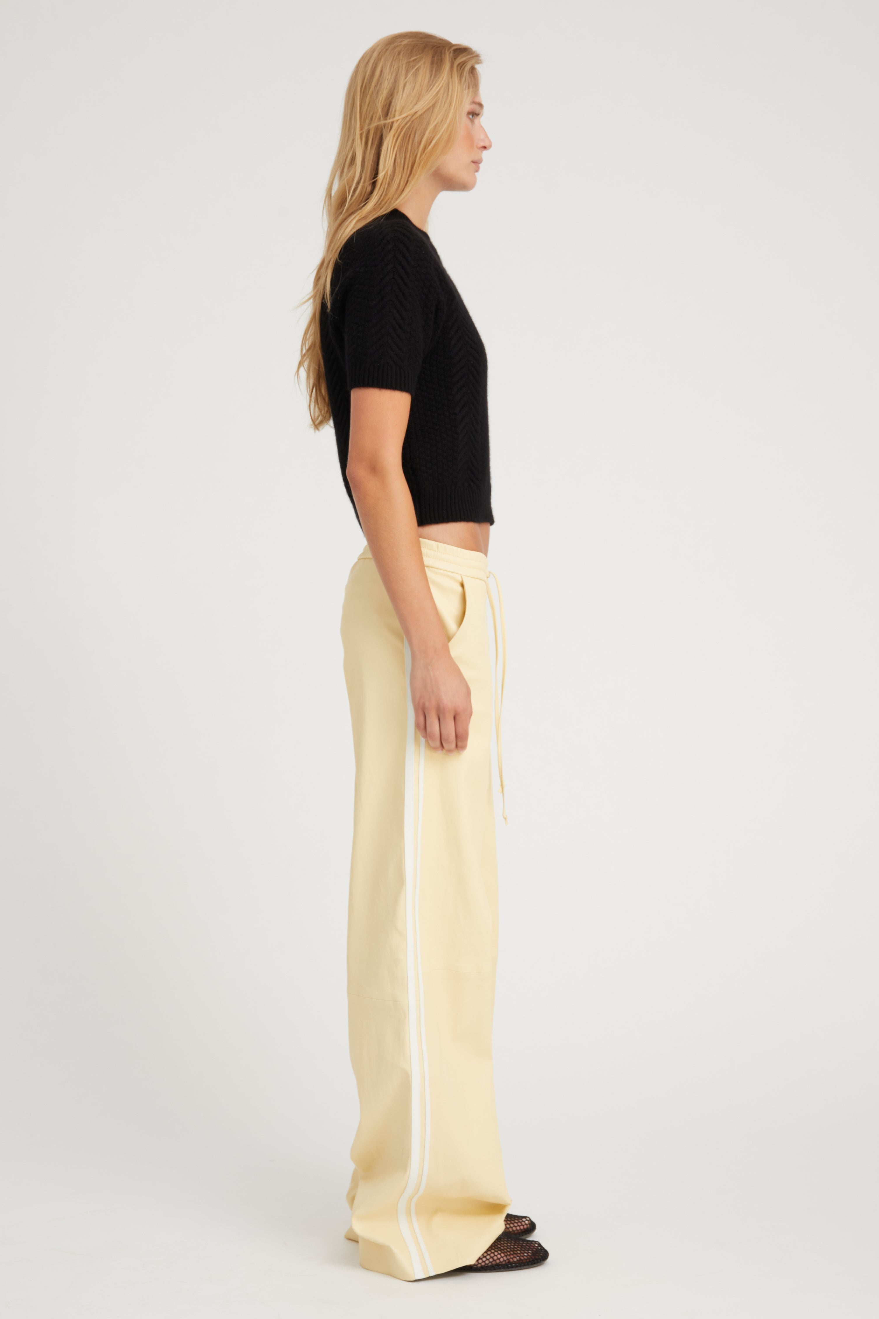 Butter Leather Baggy Athletic Pants