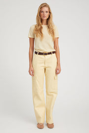 Butter Leather Cargo Trousers