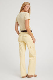 Butter Leather Cargo Trousers