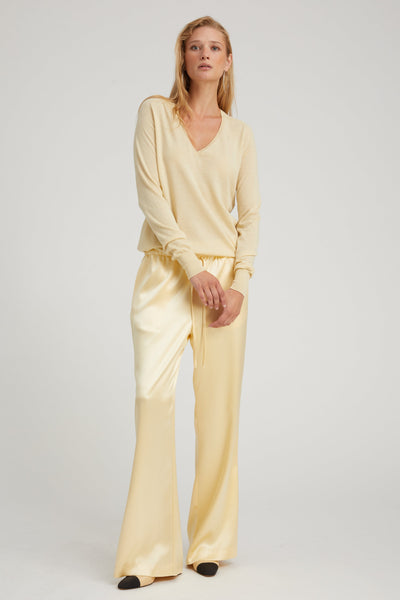 Butter Cashmere V-Neck Sweater