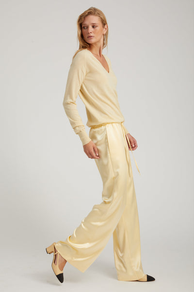 Butter Cashmere V-Neck Sweater