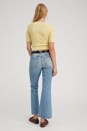 Lemon Tart Cashmere Mid Sleeve Crewneck
