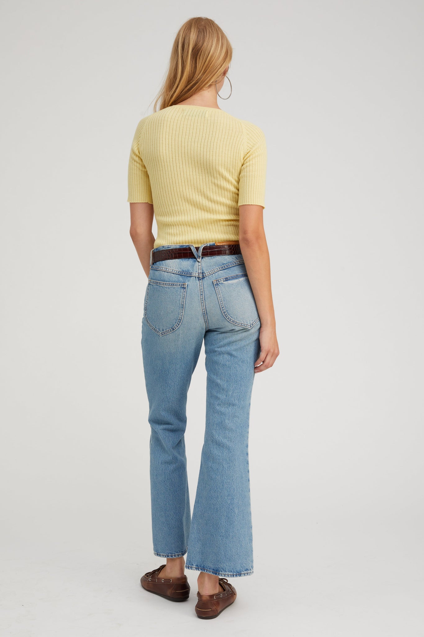 Lemon Tart Cashmere Mid Sleeve Crewneck