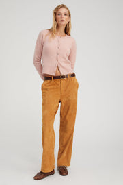 Nutmeg Suede Relaxed Trousers