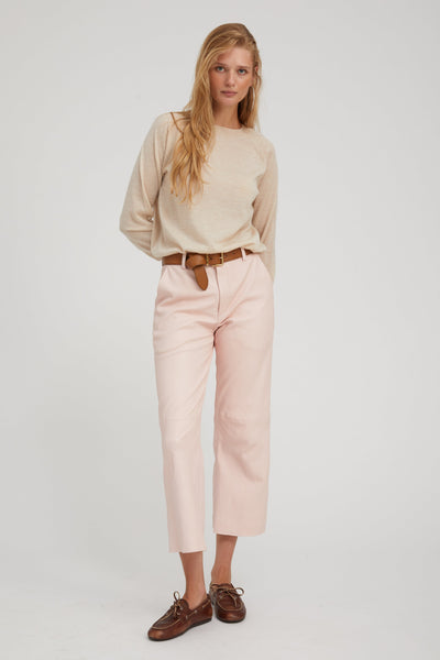 Ballet Leather Cropped Trousers