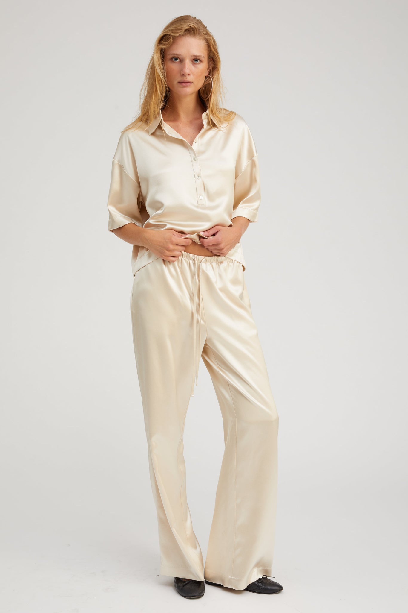 Champagne Silk Polo