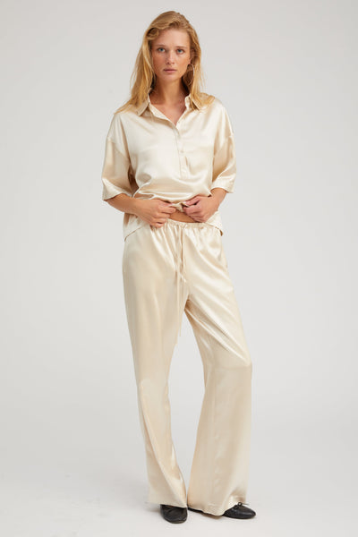 Champagne Silk Kauai Pants