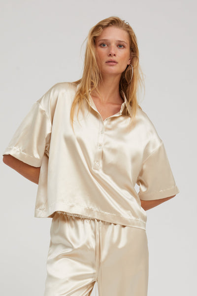Champagne Silk Polo