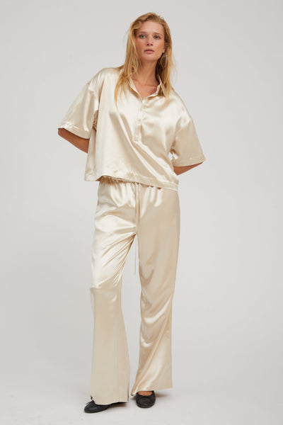 Champagne Silk Kauai Pants