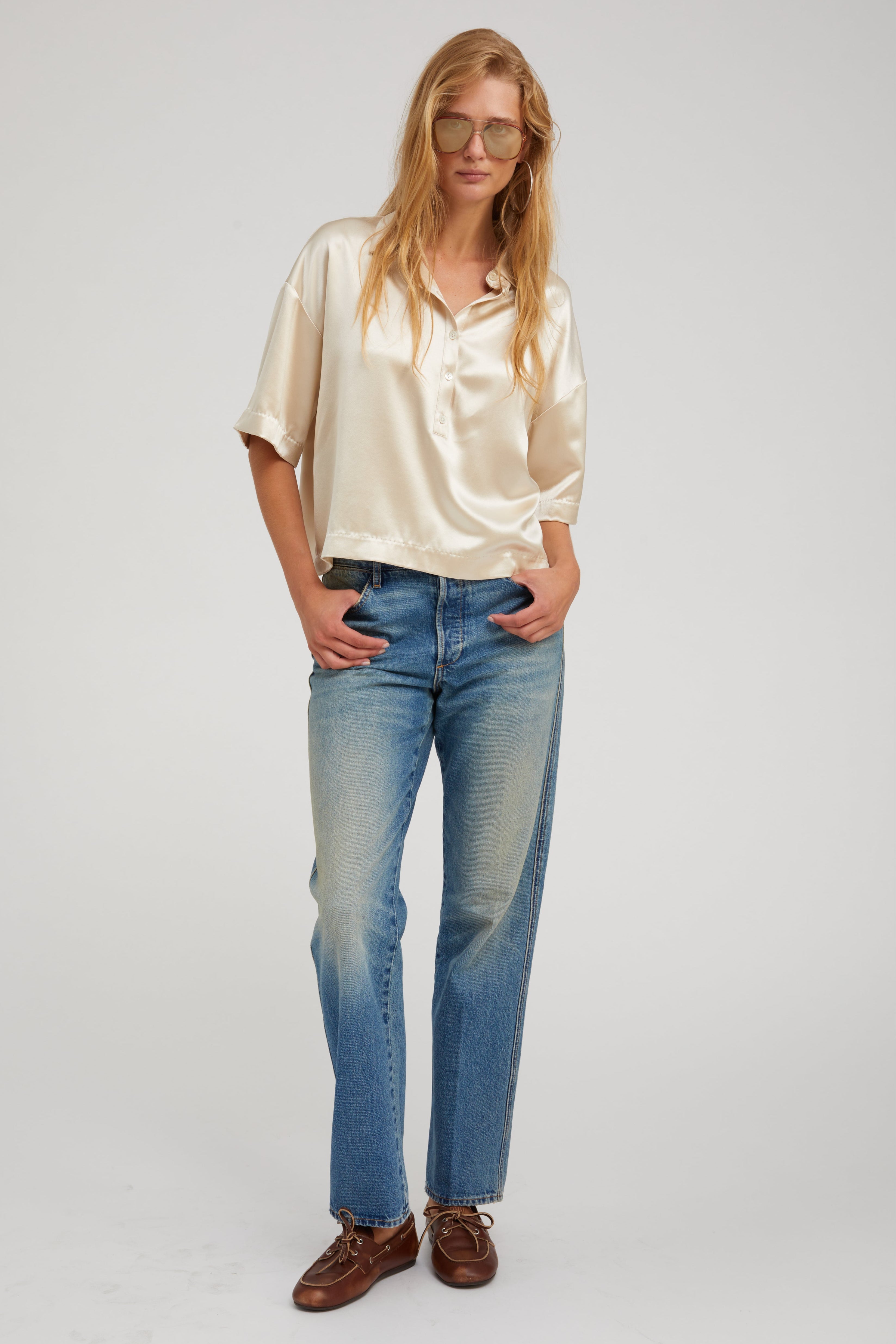 Champagne Silk Polo