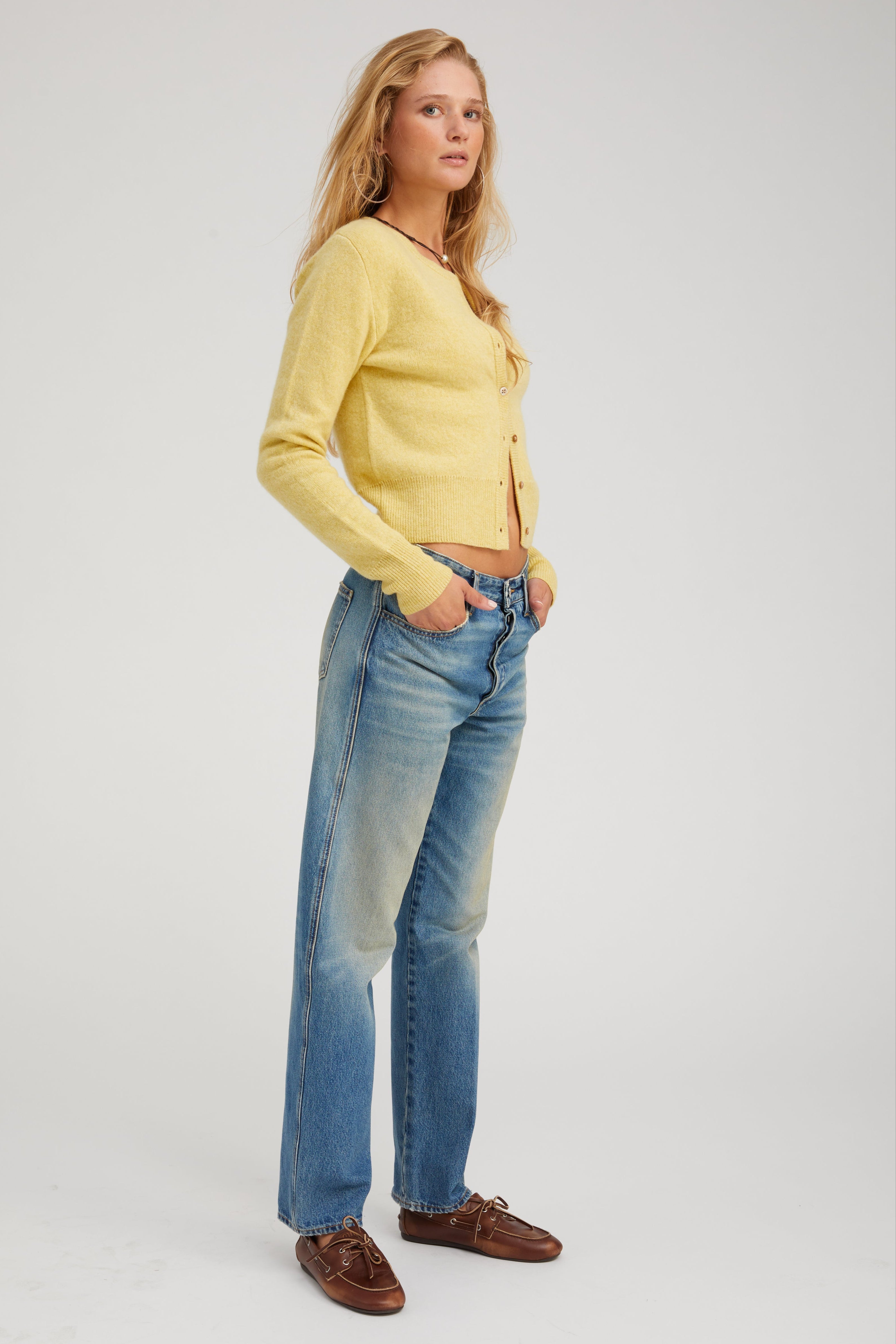 Citrus Cashmere Baby Cardigan