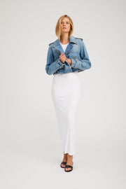 Paradis Cropped Denim Trench