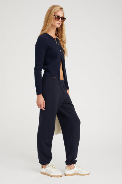 Navy Cashmere Baby Cardigan