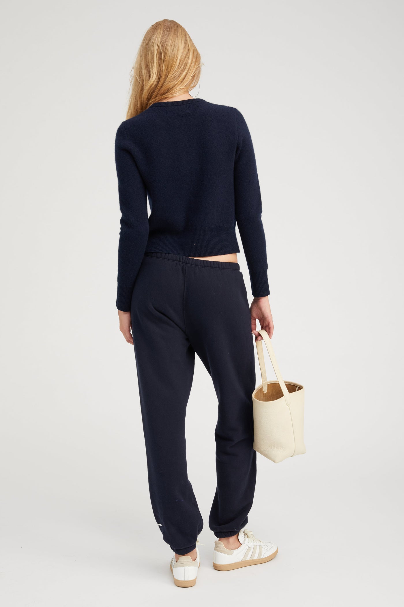 Navy Cashmere Baby Cardigan
