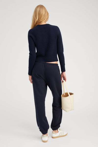 Navy Cashmere Baby Cardigan