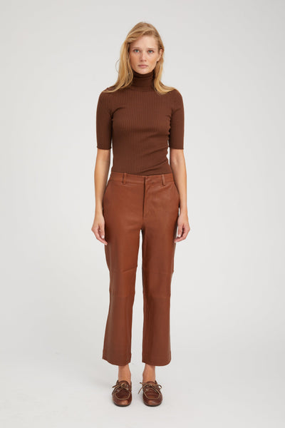 Chocolate Cashmere Turtleneck