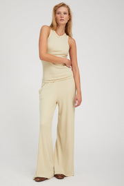 Pistachio Rib Wide Leg Pants