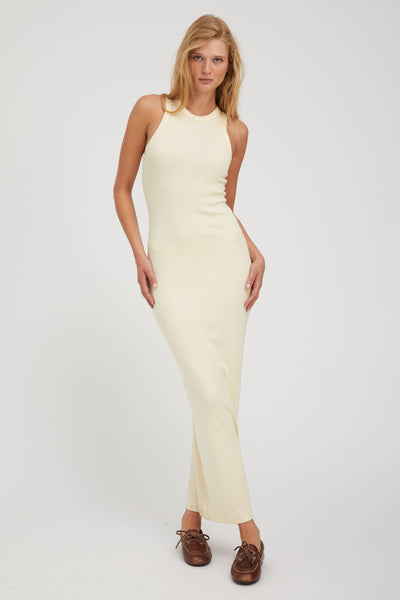 Butter Rib Racer Maxi Dress