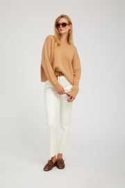 Praline Cashmere Boxy Sweater
