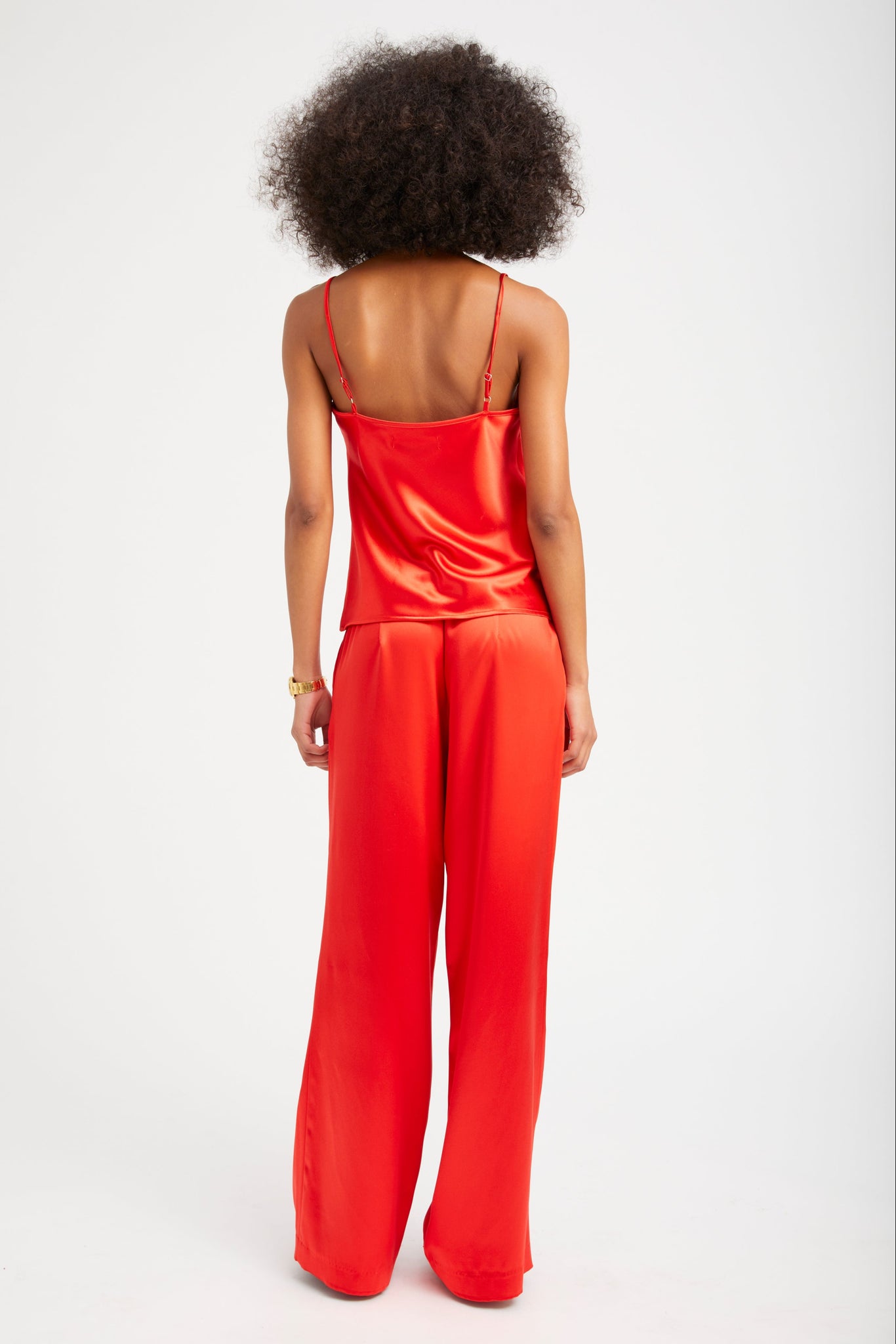Red Silk Kauai Pants