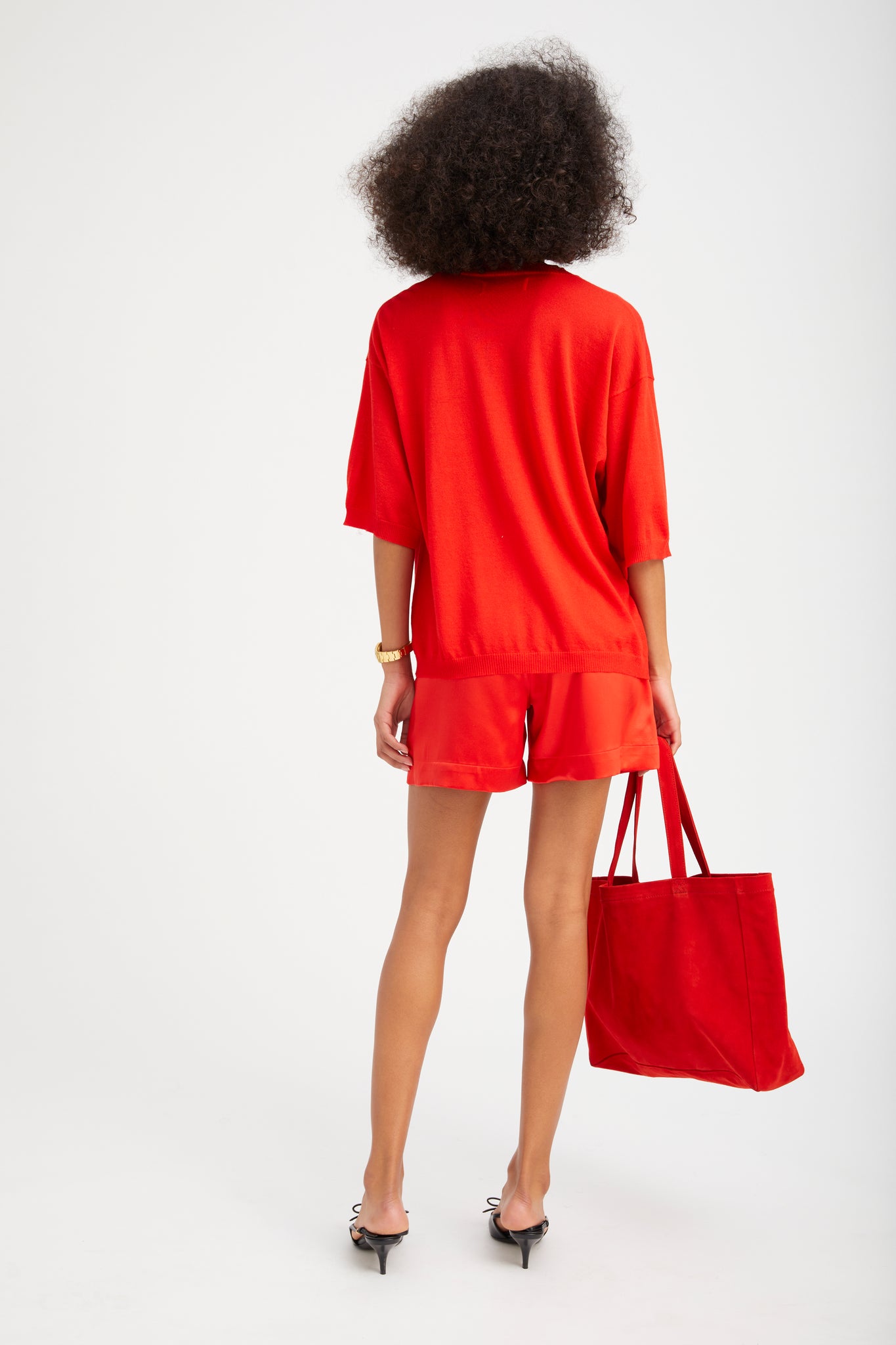 Red Suede Everyday Tote