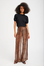 Jaguar Silk Wide Leg Pintuck Trousers