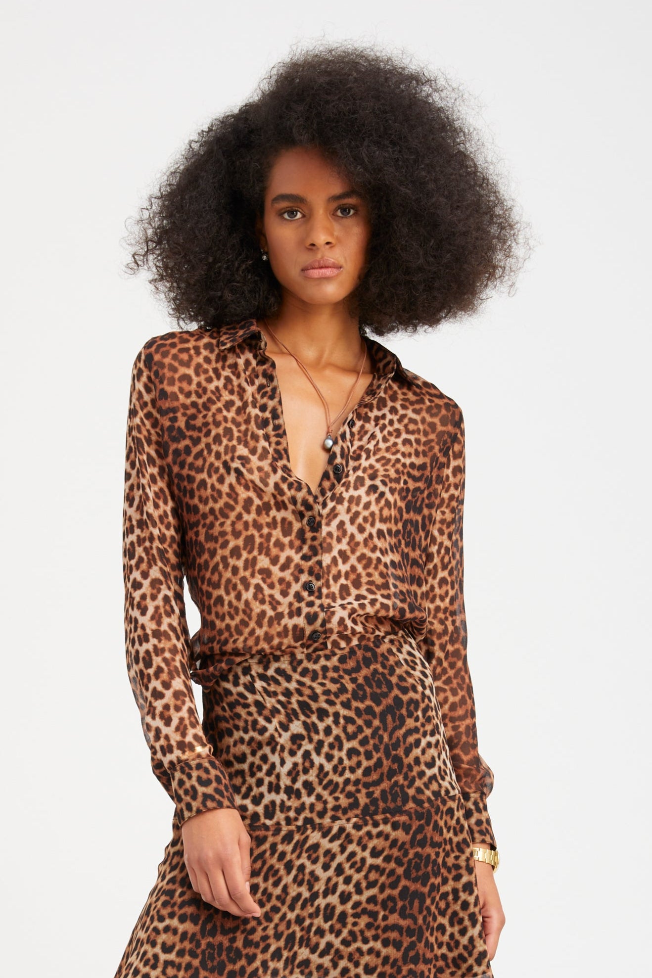 Jaguar Silk Fitted Button Down