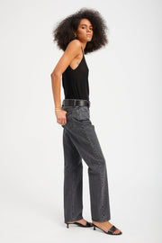 Black Tissue Cashmere Tank