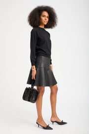 Black Cashmere Raglan Sweater