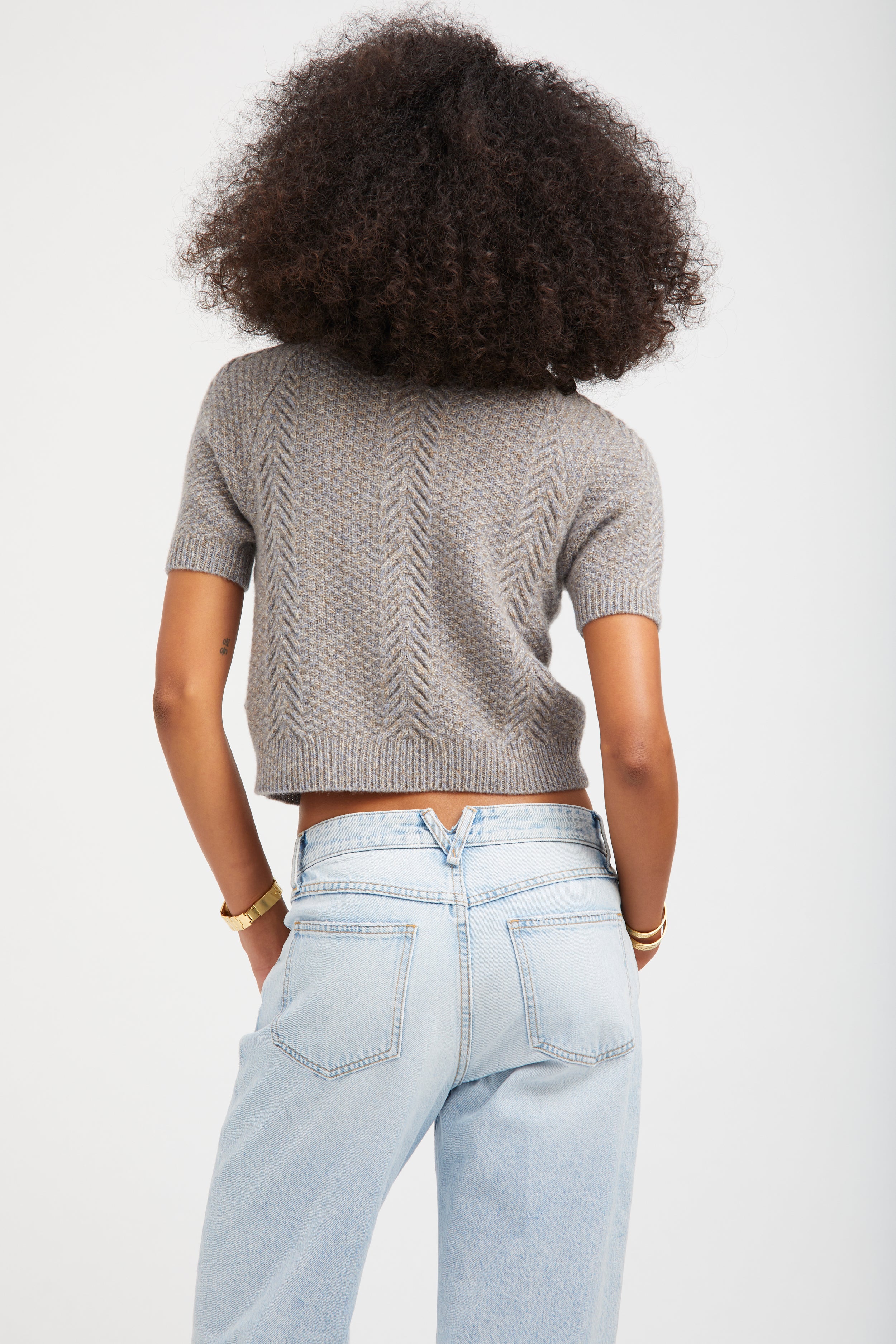 Cashmere Cable Knit Raglan Sweater