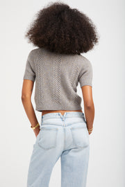 Cashmere Cable Knit Raglan Sweater