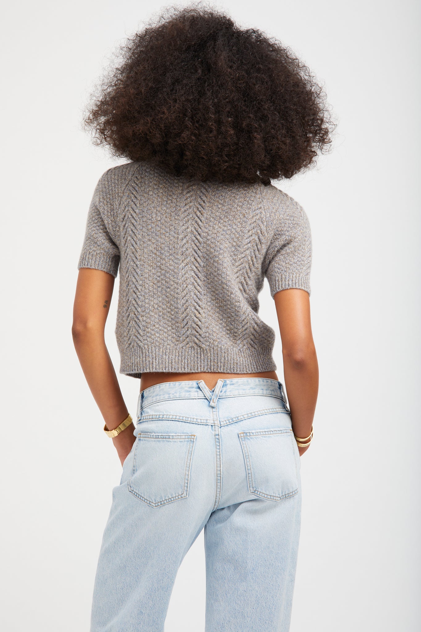 Cashmere Cable Knit Raglan Sweater