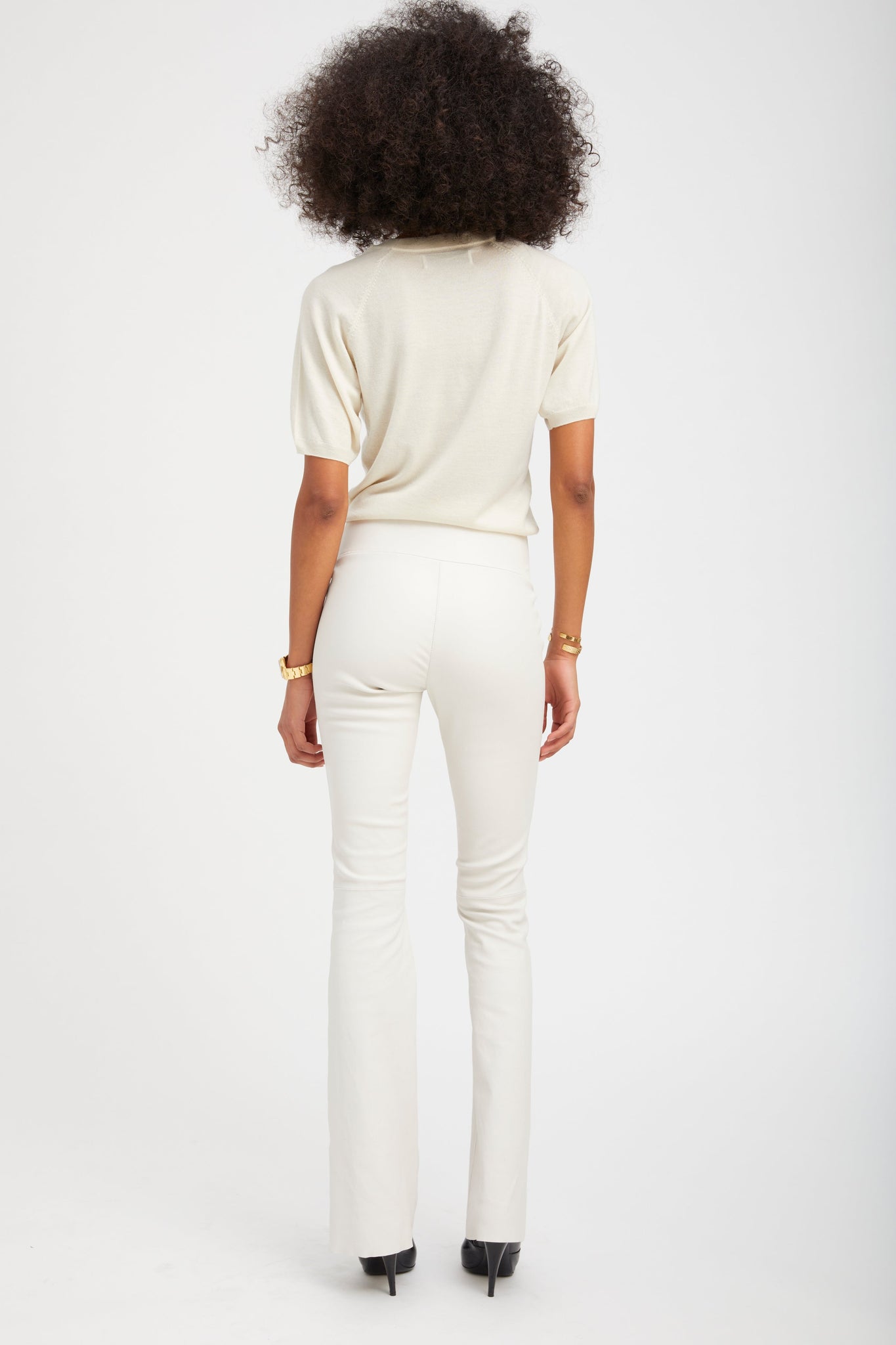 Shell Leather Micro Flare