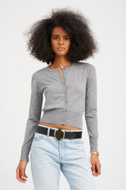 Grey Ultra Fine Cashmere Baby Cardigan