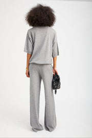 Grey Cashmere Boxy Tee
