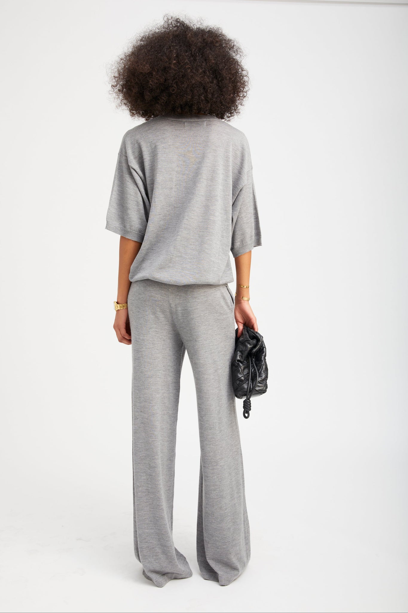 Grey Cashmere Boxy Tee