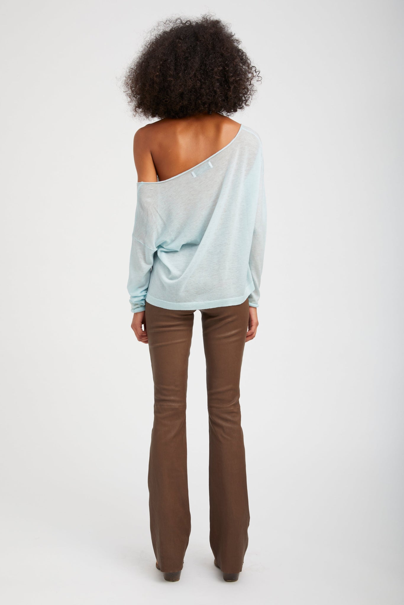 Jane Leather Micro Flare