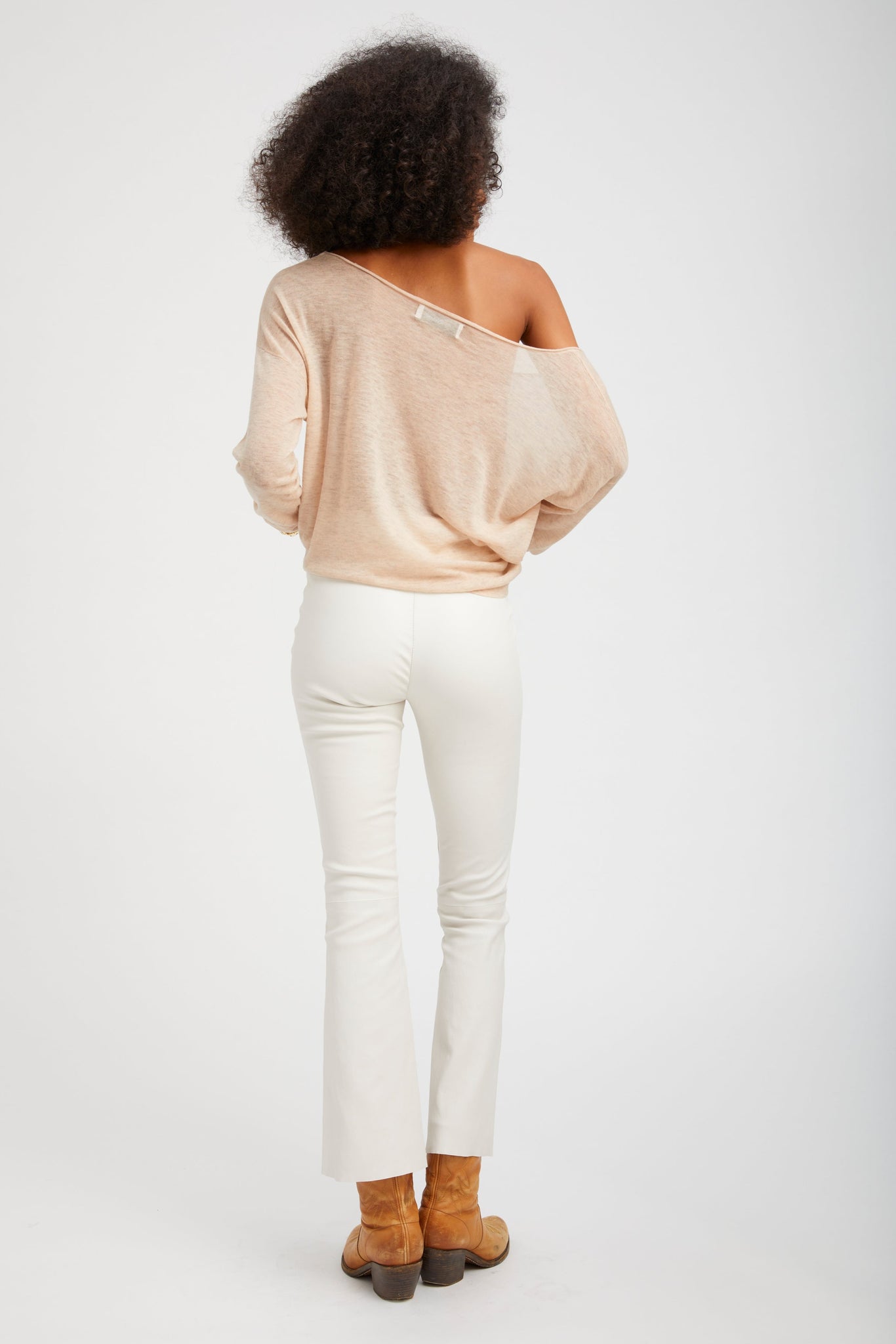 Jackie Leather Ankle Flare