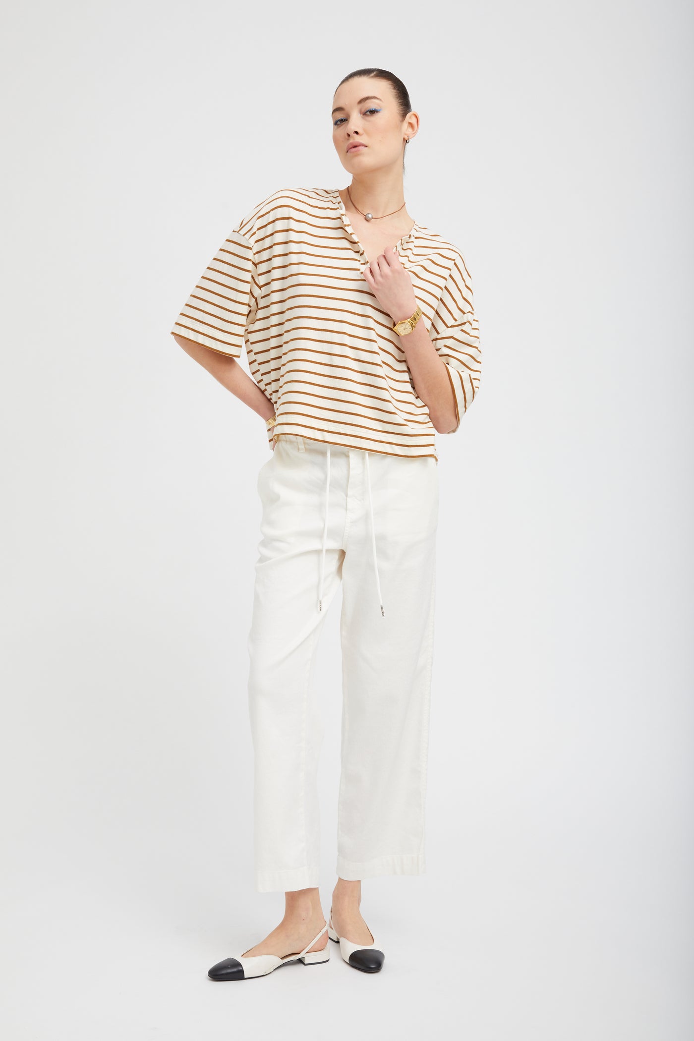 White Linen Amalfi Pants